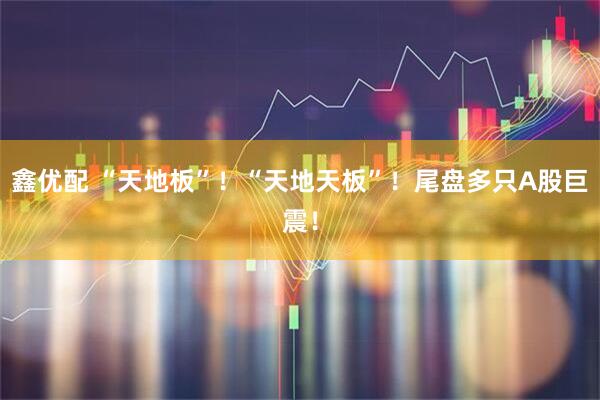 鑫优配 “天地板”！“天地天板”！尾盘多只A股巨震！