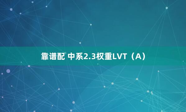 靠谱配 中系2.3权重LVT（A）